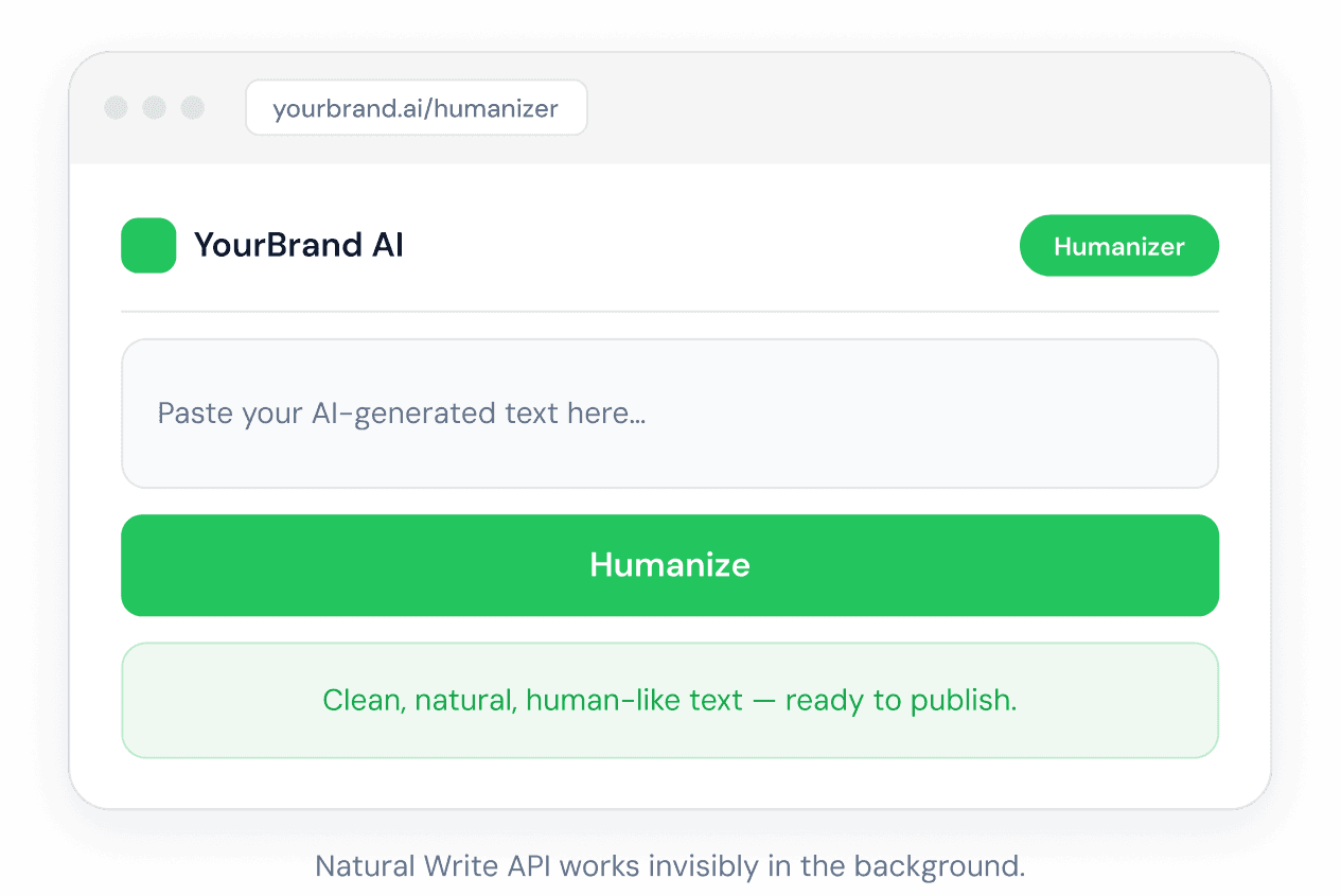 White label humanizer