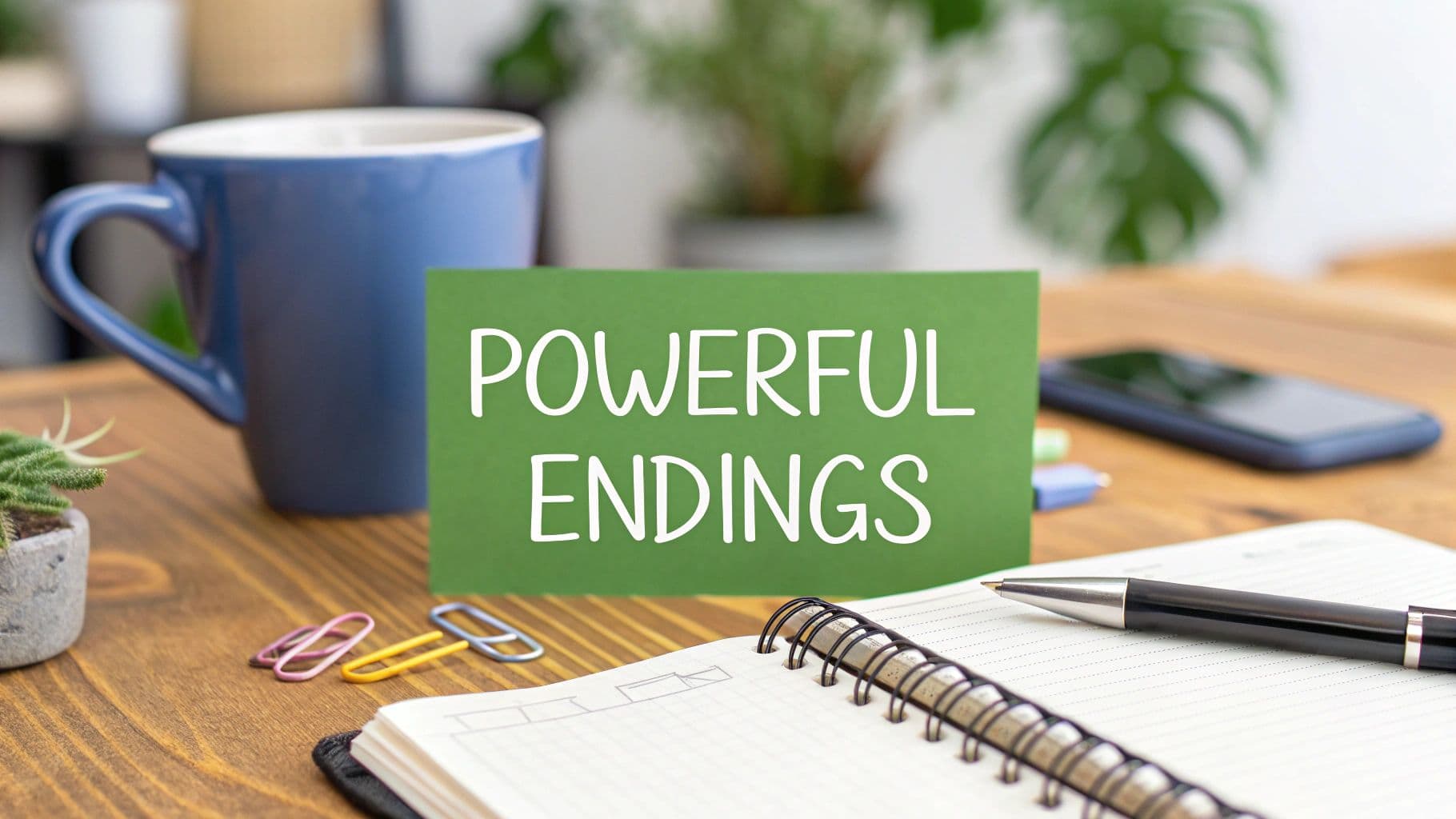 10 Powerful Endings with good concluding transition words