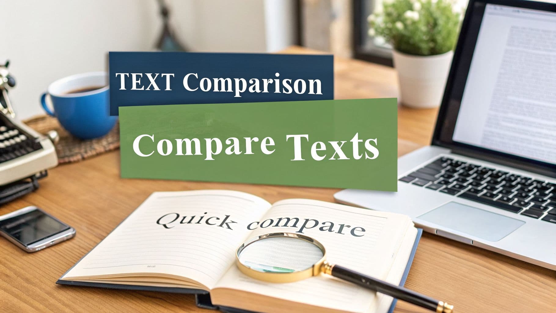 Compare two texts: Quick, Accurate Comparisons for Writers