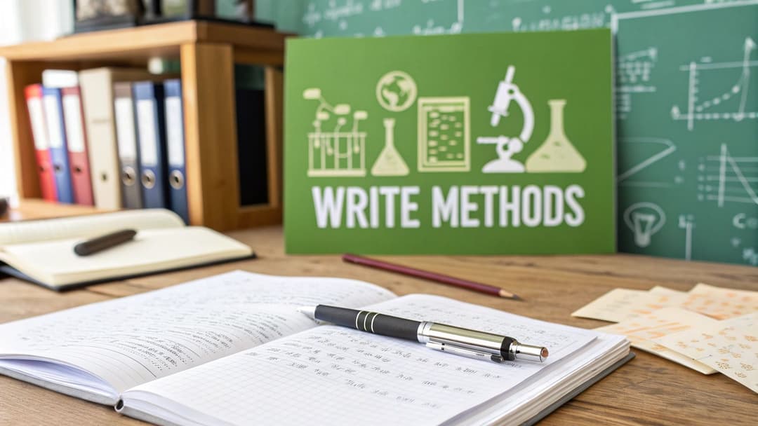 How to Write a Method Section That Gets Published | Natural Write
